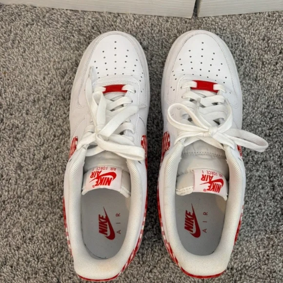Nike Air Force 1 '07 Essential Low Mystic Red Gingham - Picture 6 of 6